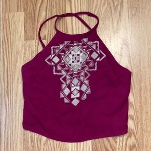 NWOT Hollister Halter Cropped Tank Top